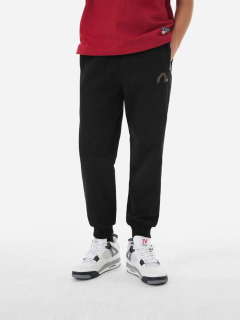 EVISU Rhinestone Seagull Relax Fit Sweatpants