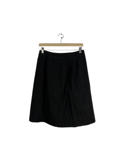 Other Designers Japanese Brand - VINTAGE MIDI SKIRT AGNES B. JAPAN BLACK