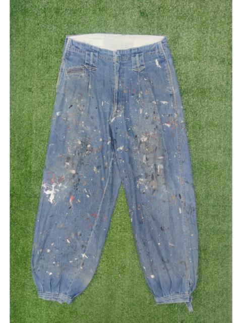 Other Designers Workers - GIN WASHI PAINTED WORKER BAGGY PANT(J358)