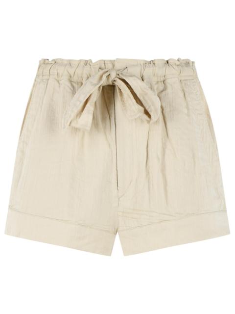 Isabel Marant Étoile Isabel Marant Etoile 'Birva' Shorts In Beige Cotton Blend Women