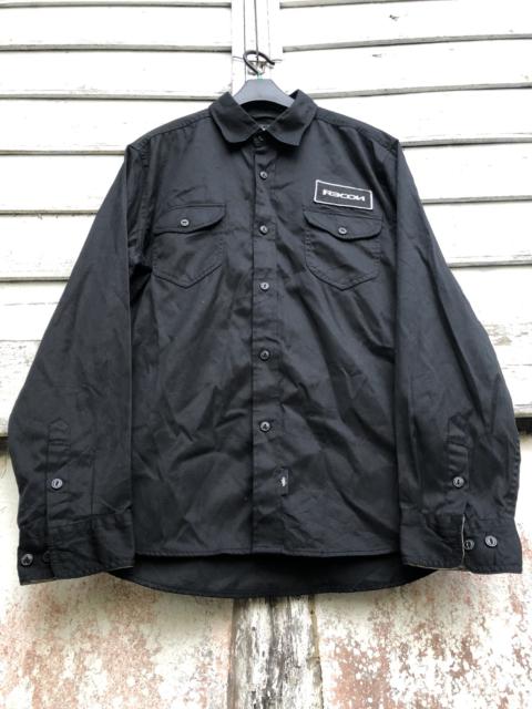 Other Designers Futura - Futura Recon Patches Embroided Back Button Up LS