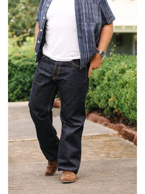 Iron Heart 17OZ SELVEDGE DENIM STRAIGHT CUT JEANS - NATURAL INDIGO IH-634N