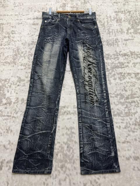 Hysteric Glamour Vintage Exit Lightning Wash Straight Y2K Poem Denim Jeans