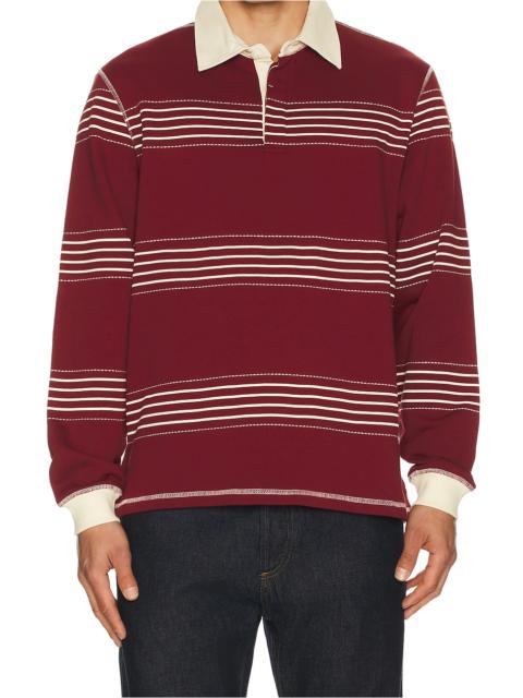 PERCIVAL Editor Striped Rugby Polo