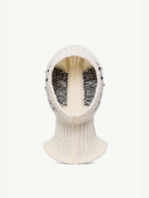Moncler Crystal-Embroidered Alpaca & Wool Blend Balaclava