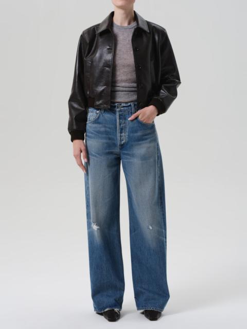 Citizens of Humanity Lola Bomber Recycled Leather Jacket
In Brown