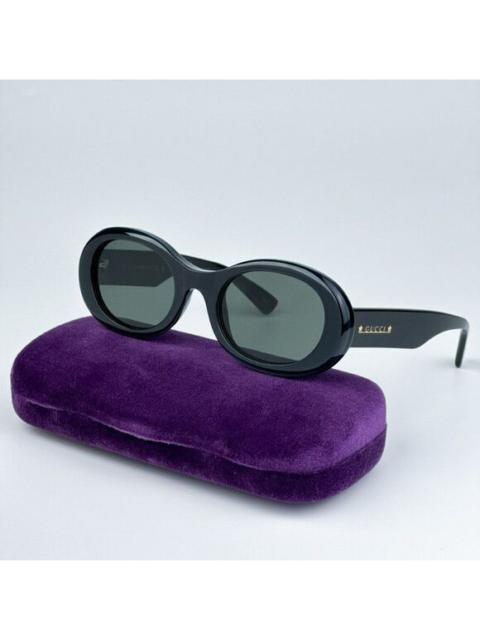GUCCI NEW Gucci GG1587S 001 Black Grey Unisex Oval Sunglasses GG 1587S