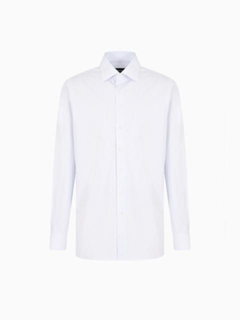 GIORGIO ARMANI REGULAR-FIT SHIRT IN LUXURY STRIPED COTTON