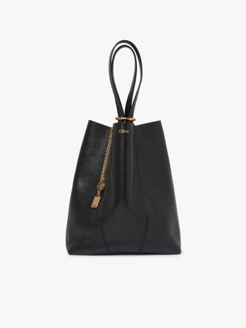 CHLOÉ SPIN TOTE BAG IN GRAINED LEATHER