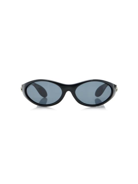 COPERNI Cycling Round-Frame Acetate Sunglasses black