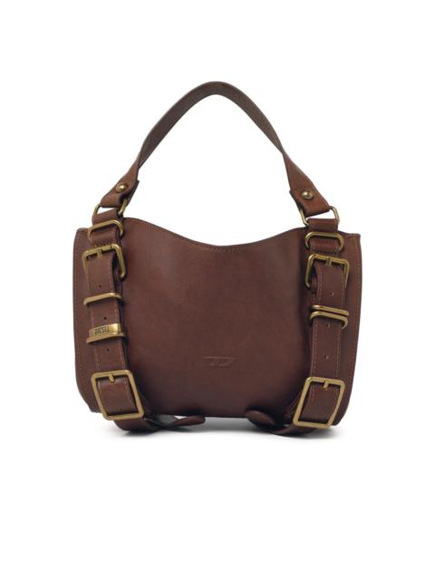 Diesel Diesel Small D-ONE Bag Brown Treated Leather