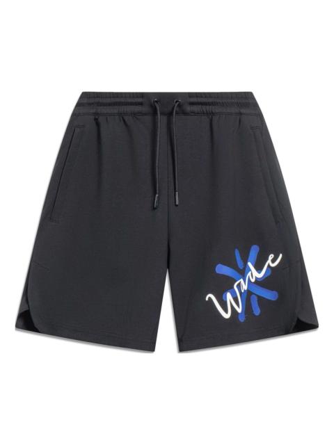 Li-Ning Li-Ning x Salventius Way Of Wade Logo Loose Fit Shorts 'Black' AKST323-1