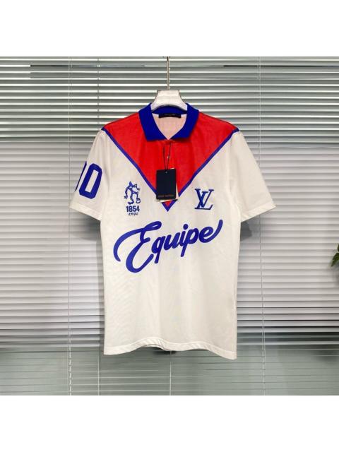 Louis Vuitton Louis Vuitton Short Sleeve Polo Color-Blocked Embroidered Logo Print Shirt