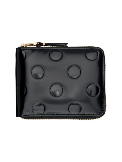 Comme Des Garçons Black Dots Embossed Leather Line Wallet