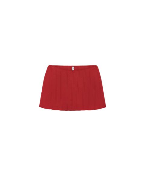 Cou Cou The Mini Skirt Cherry Red
