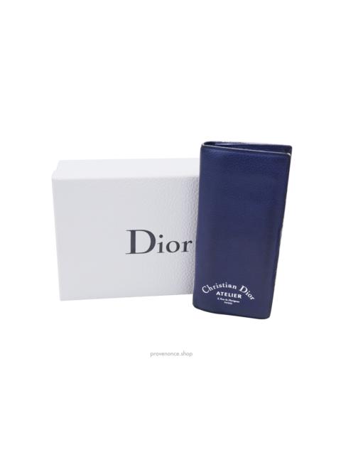 Dior Dior Atelier Long Wallet - Navy Taurillon Leather