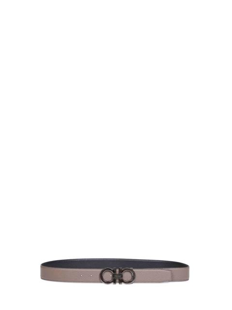FERRAGAMO Two-tone Gancini reversible belt