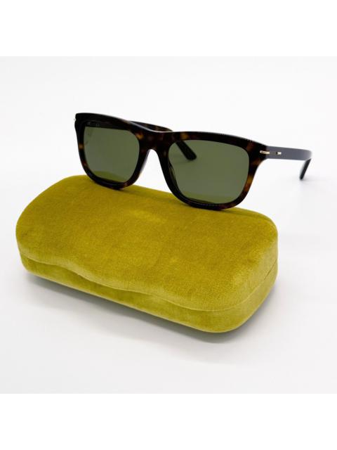 GUCCI NEW GUCCI GG1444S 002 SQUARE HAVANA GREEN MEN SUNGLASSES