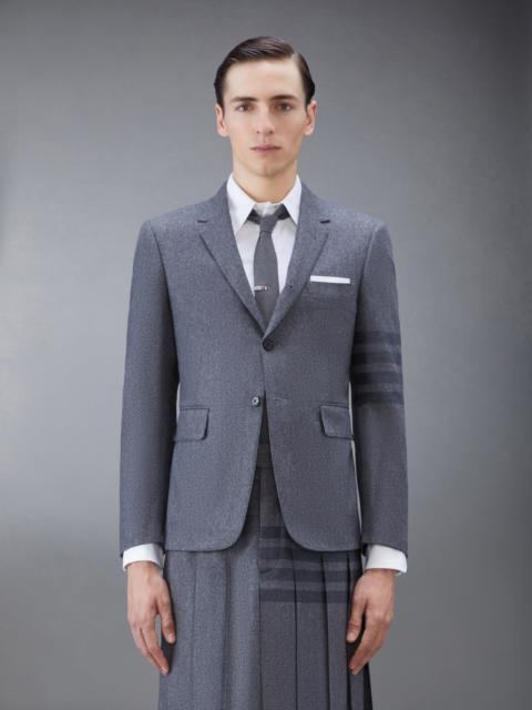 Thom Browne Medium Grey Wool Cashmere Flannel Classic Tonal 4-Bar Sport Coat