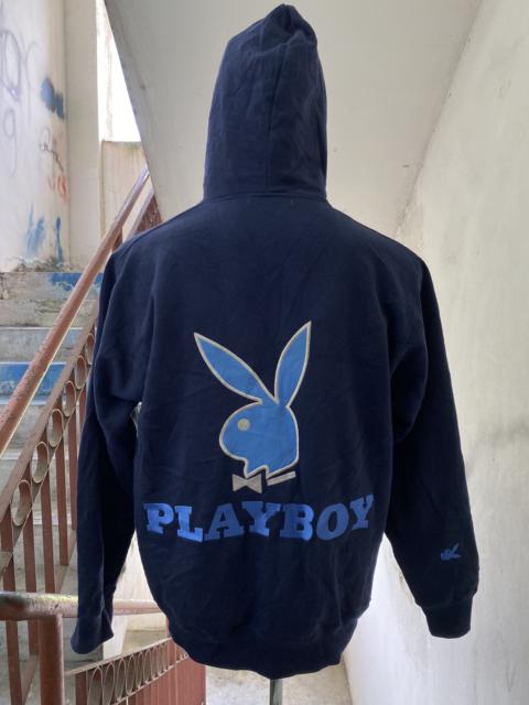 Other Designers Vintage - 90s VTG PLAYBOY EMBROIDED BIG LOGO HOODIE