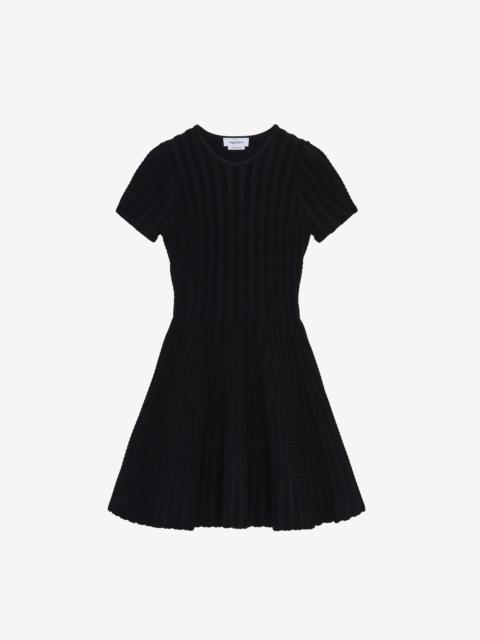 Alexander McQueen Chenille Stripe Mini Dress