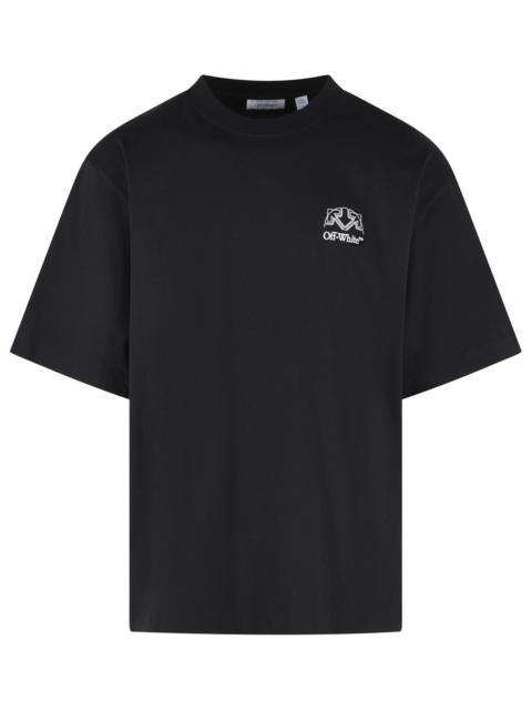 Off-White Off-White 'Offline Half Arrow' Black Cotton T-Shirt Men