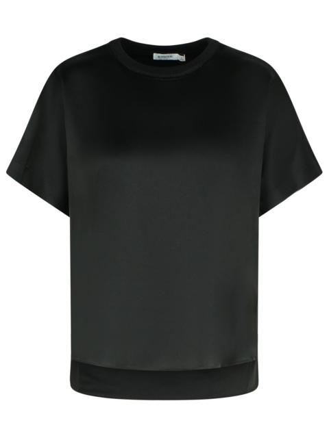 SIMKHAI Simkhai 'ADDY' Black Acetate Blend Women Polo Shirt