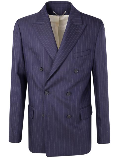Golden Goose Golden Goose Men "Journey" Man`S Double Breasted Blazer Pinstripe Vw