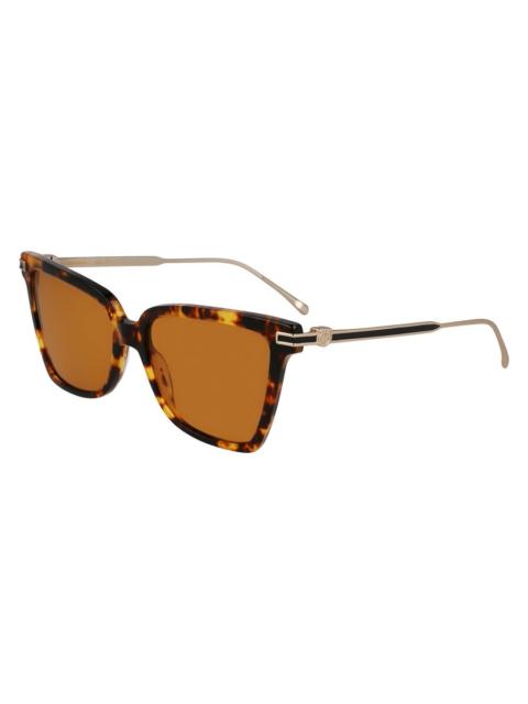 FERRAGAMO Ferragamo Brown Butterfly Ladies Sunglasses SF2036S 242 56