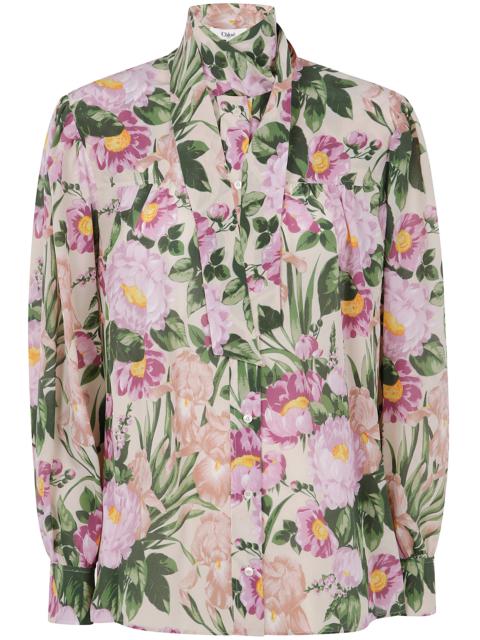 Chloé Chloe Women Floreal Print Scarf Shirt