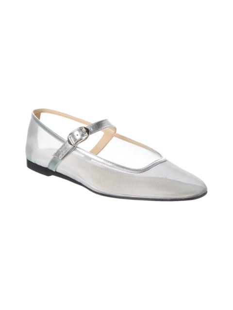 LE MONDE BÉRYL Le Monde Beryl Mesh & Leather Mary Jane Flat