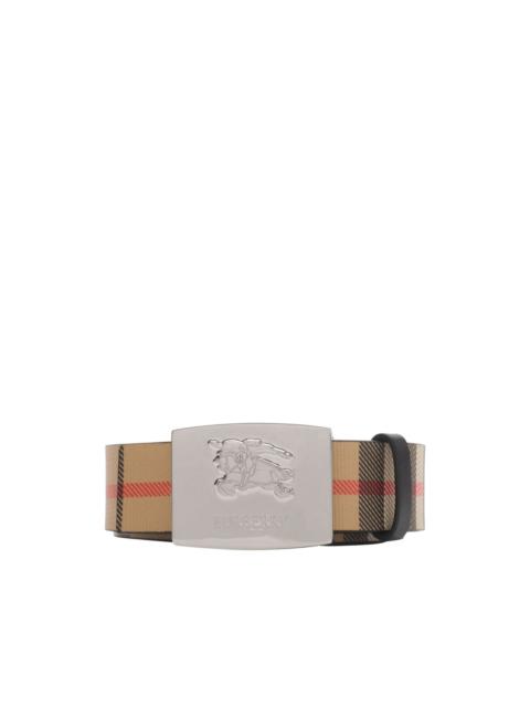checked reversible belt