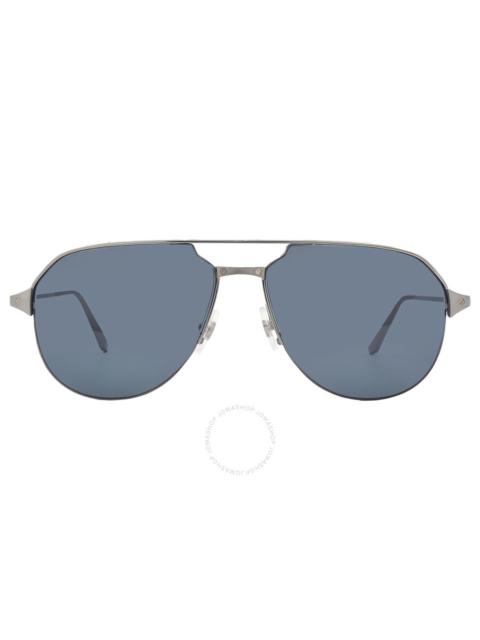 Cartier Cartier Grey Mirror Pilot Men's Sunglasses CT0229S 005 60