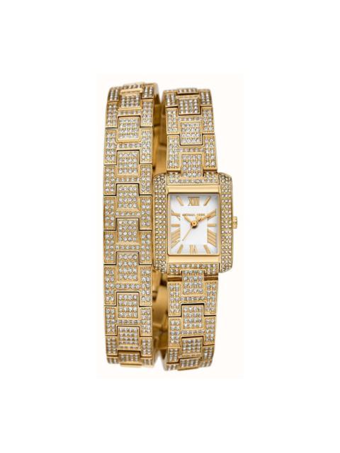 Michael Kors - Michael Kors Emery Quartz Crystal White Dial Ladies Watch MK4835