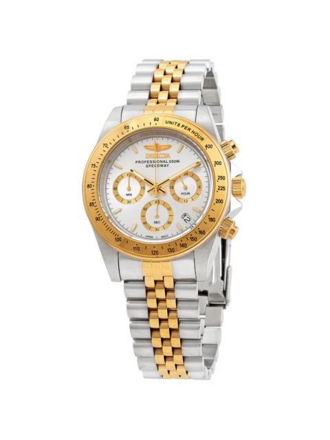 Other Designers Invicta Speedway Chronograph Quartz Silver Dial Men's Watch 30991