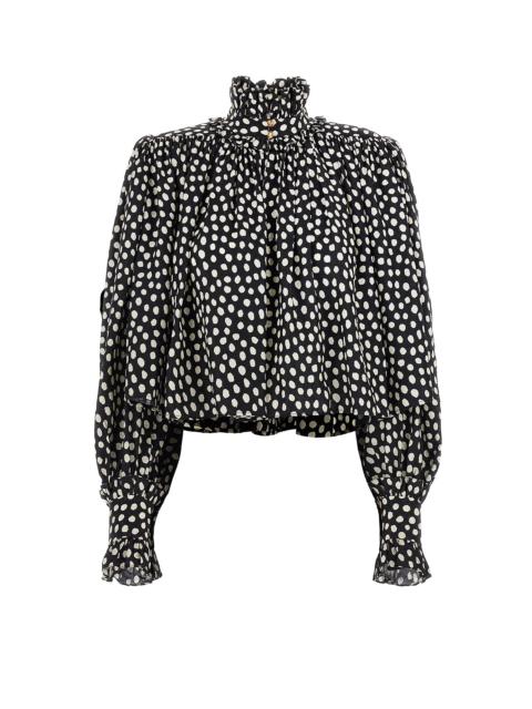 Chloé Polka-Dots Silk Shirt