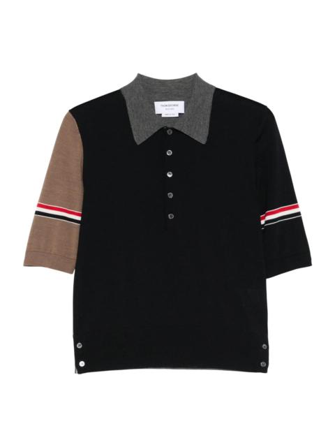 Thom Browne Fine Merino Wool Funmix Polo Men