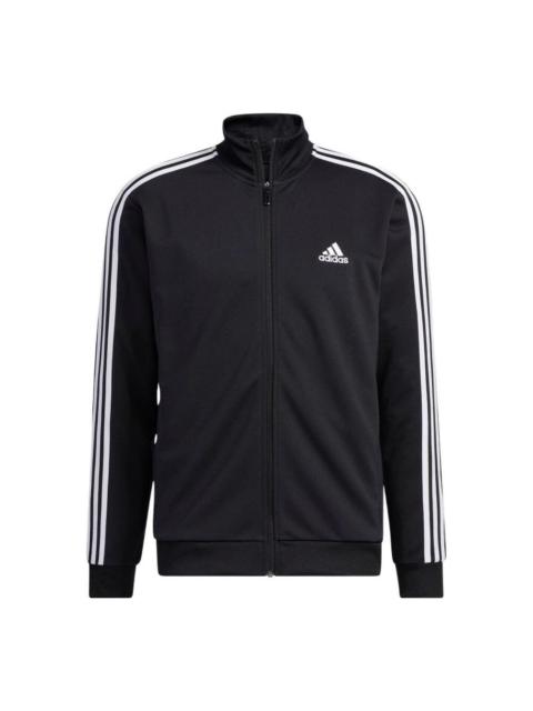 adidas adidas 3-stripes Doubleknit Tracksuit 'Black' IA9378