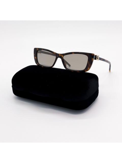 GUCCI NWT Gucci GG1681S 003 Havana Mirror Lenses Women Geometric S