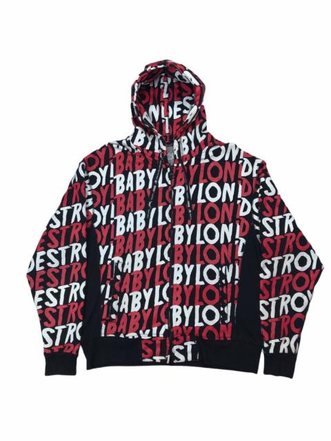 Other Designers Japanese Brand - 50 Duppies Destroy Babylon All Over Print Zip Hoodie