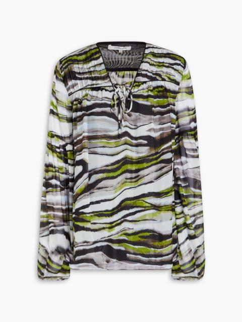 DIANE VON FURSTENBERG Sarita printed voile blouse