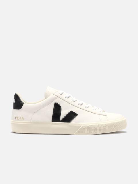 VEJA CAMPO CHROMEFREE LEATHER WHITE BLACK