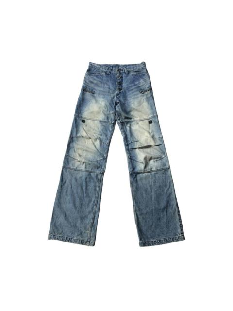 ZEGNA Rare! Ermenegildo Zegna Design Zipper Fades Jeans