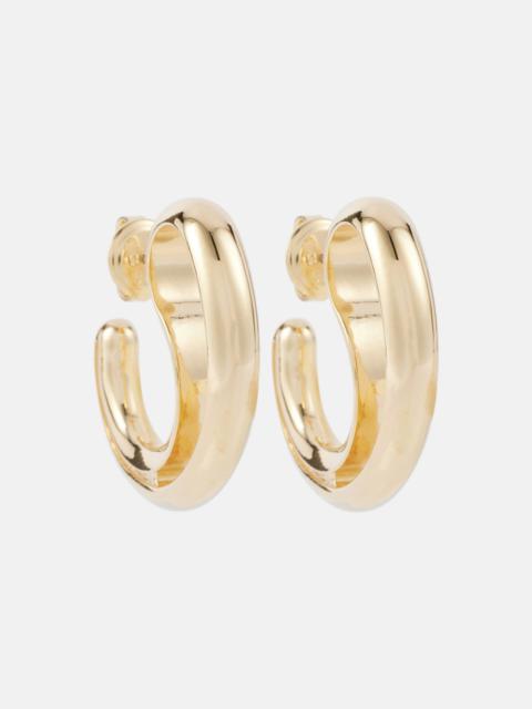 Drop 18kt gold-plated sterling silver earrings