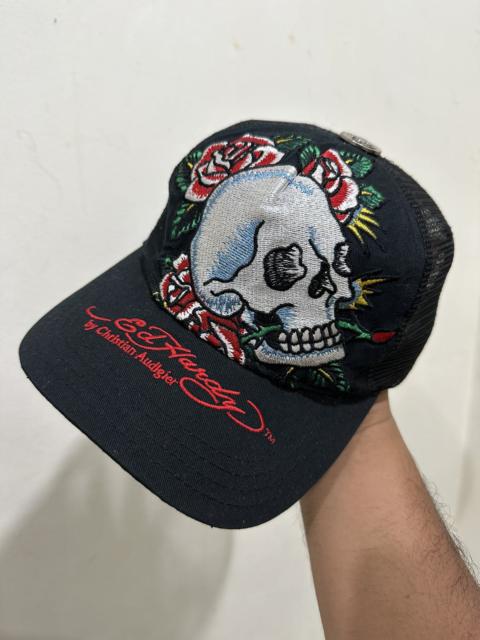 Other Designers VTG Distress Ed Hardy X C.A Embroid Trucker Hat
