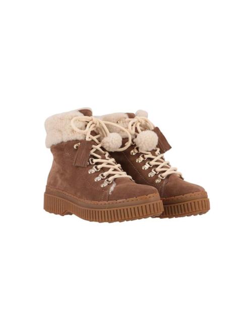 Tod's Tods Womens Brown/Offwhite Sneaker, Size 7