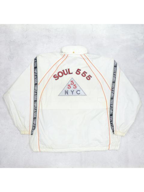Other Designers Vintage - TRIPLE FIVE SOUL Big Logo Embroidered Spellout Windbreaker