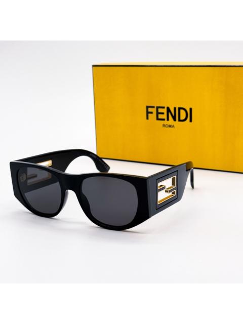 FENDI NEW FENDI FE40109I 01A SUNGLASSES BLACK WOMEN EYEWEAR
