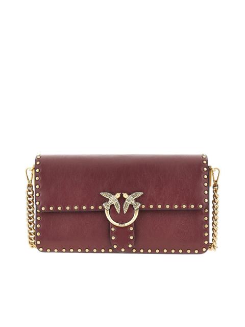 PINKO Pinko Love One Slouchy Leather Bag Red
