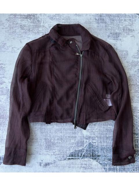 Other Designers If Six Was Nine - Fishnet Cropped Jacket